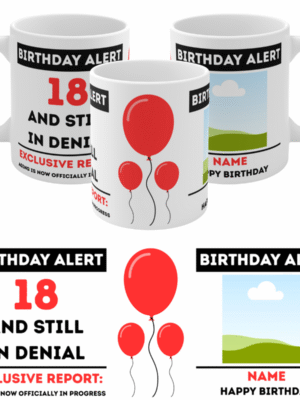 HAPPY BIRTHDAY MUG – SPECIAL AGE NUMBER GIFT – 18 21 30 40 50 – KEEPSAKE - GIFT