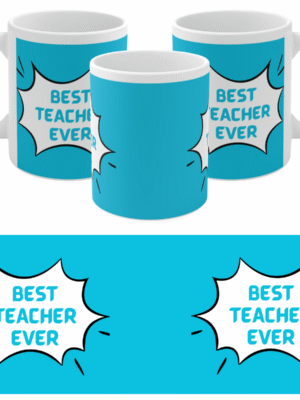 TEACHER MUG PERSONALISED QUOTES SPEECH BUBBLE GIFT FRIEND SCHOOL NUMBER 1 BEST