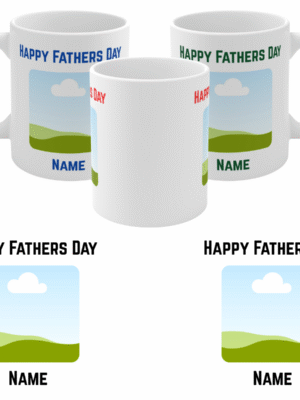 Personalised Father’s Day Mug Gift – ADD 1-2 PHOTOS – Custom Text – Keepsake