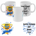 Personalised Father’s Day Mug Gift – BEST DAD EVER – TROPHY DAD – Keepsake