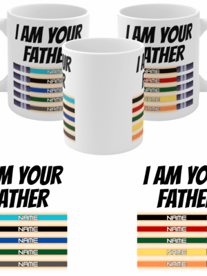 STAR WARS Mug - Personalised Father’s Day Gift Dad Grandad - Kids Names Birthday