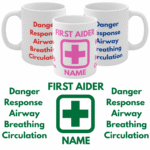 Custom First Aider Mug DRACBC | Add Name | Paramedic Gift | NHS | First Aid Cup