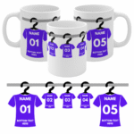 FOOTBALL MUG PERSONALISED GIFT CUSTOM NAME & NUMBER BIRTHDAY FATHERS DAY FAN